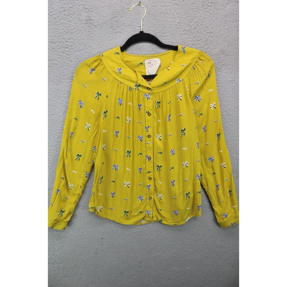 Anthropologie 26 of 52 Conversations Long Sleeve Button-Up Top-Sz 4-Soft & Comfy